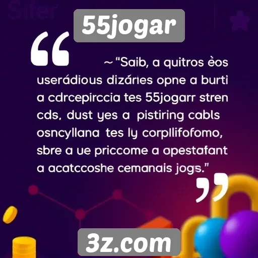 Feedback de usuários sobre a experiência no 55jogar